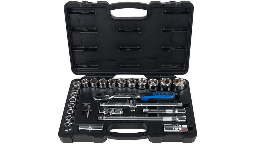 Test : Coffret de douilles KS Tools 918.0728 de 29 pièces 1/2" 6 pans