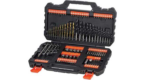 Coffret de perçage et vissage-109 pièces BLACK+DECKER A7200-XJ 